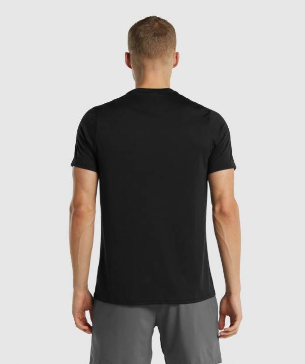 Panske Tricka Gymshark Arrival Regular Fit Čierne | UE4931857